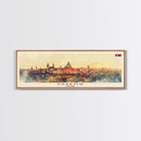 Krakow Poland Travel Art, City Art, Framed Canvas Print or Metal Wall Art, Europe Travel Poster, Panoramic Wall Art, Extra Wide Wall Art