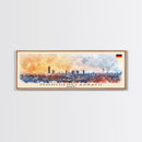 Monchengladbach Germany Travel Art, City Art, Framed Canvas Print or Metal Wall Art, Europe Travel Poster, Panoramic Wall Art, Extra Wide Wall Art