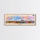 Parnu Estonia Travel Print Wall Art, Panoramic City Art, Travel Art, Wall Decor, Vacation Gift, Framed Canvas Print Or Metal Art