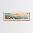 Prijedor Bosnia Travel Art, City Art, Framed Canvas Print or Metal Wall Art, Europe Travel Poster, Panoramic Wall Art, Extra Wide Wall Art