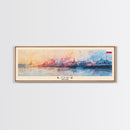 Somewhere Poland Wall Art, Panoramic Travel Poster, Panoramic Framed Canvas Print, City Wall Art, Wall Hanging Home Decor, Travel Art