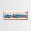 Zvolen Slovakia Panoramic Travel Poster, Framed Canvas Print or Metal Wall Art, Travel Art, Home Decor, Panoramic Painting, Midcentury Art
