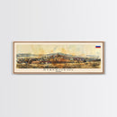 Stavropol Russia Panoramic Travel Poster, Framed Canvas Print or Metal Wall Art, Travel Art, Home Decor, Panoramic Painting, Midcentury Art