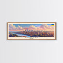 Donetsk Ukraine Panoramic Travel Poster, Framed Canvas Print or Metal Wall Art, Travel Art, Home Decor, Panoramic Painting, Midcentury Art