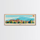 Fuenlabrada Spain Wall Art, Panoramic Travel Poster, Panoramic Framed Canvas Print, City Wall Art, Wall Hanging Home Decor, Travel Art