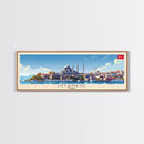 Istanbul Turkey Travel Print Wall Art, Panoramic City Art, Travel Art, Wall Decor, Vacation Gift, Framed Canvas Print Or Metal Art