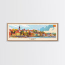 Lund Sweden Travel Print Wall Art, Panoramic City Art, Travel Art, Wall Decor, Vacation Gift, Framed Canvas Print Or Metal Art