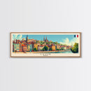 Lyon France Travel Print Wall Art, Panoramic City Art, Travel Art, Wall Decor, Vacation Gift, Framed Canvas Print Or Metal Art