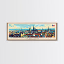 Olomouc Czech Republic Travel Art, City Art, Framed Canvas Print or Metal Wall Art, Europe Travel Poster, Panoramic Wall Art, Extra Wide Wall Art
