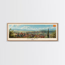 Oviedo Spain Travel Art, City Art, Framed Canvas Print or Metal Wall Art, Europe Travel Poster, Panoramic Wall Art, Extra Wide Wall Art