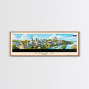 Podolsk Russia Panoramic Travel Poster, Framed Canvas Print or Metal Wall Art, Travel Art, Home Decor, Panoramic Painting, Midcentury Art