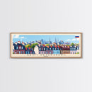 Saint Petersburg Russia Travel Art, City Art, Framed Canvas Print or Metal Wall Art, Europe Travel Poster, Panoramic Wall Art, Extra Wide Wall Art