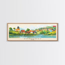 Sosnowiec Poland Panoramic Travel Poster, Framed Canvas Print or Metal Wall Art, Travel Art, Home Decor, Panoramic Painting, Midcentury Art