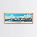 Southampton United Kingdom Wall Art, Panoramic Travel Poster, Panoramic Framed Canvas Print, City Wall Art, Wall Hanging Home Decor, Travel Art