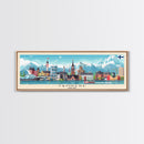 Tampere Finland Travel Print Wall Art, Panoramic City Art, Travel Art, Wall Decor, Vacation Gift, Framed Canvas Print Or Metal Art