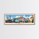 Timisoara Romania Travel Print Wall Art, Panoramic City Art, Travel Art, Wall Decor, Vacation Gift, Framed Canvas Print Or Metal Art