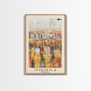 Jyvaskyla Finland Scenic Waterfront, Framed Canvas Print, Travel Poster, Nordic Wall Art, Living Room Decor, Peaceful Landscape, Home Tranquility