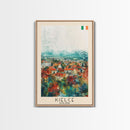 Kielce Poland Historic Cityscape, Framed Canvas Print, Travel Poster, Wall Art, Home Decor, Living Room Decoration, Polish Urban Art