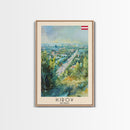 Kirov Russia Winter Landscape, Framed Canvas Print, Travel Poster, Wall Art, Home Decor, Living Room Decoration, Russian Urban Art