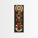 Retro Art Deco Geometric Patterns Wall Art Framed Canvas Print, Scifi / Science Fiction Decor