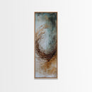 Gold Abstract Framed Canvas Print wabi sabi wall art botanical prints minimalist art extra wide art tall narrow art rustic decor textured art