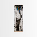 Abstract Hand Painting Framed Canvas Print moody art dark romance painting geometric wall art contemporary home decor unique gift