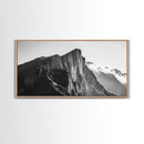 Dramatic Mountain Ridge, smoky mountain art, landscape painting, moody art, wabi sabi art, vertical wall art, minimalist art, canvas print