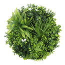 Artificial Green Wall Disc 20in – Black Frame – UV Resistant – Commercial Grade by Designer Plants USA