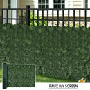 Ivy Privacy Fence Shade Cloth Backing 120×40in 33 SQ FT