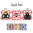 1 Pair Aluminum Alloy Bicycle Clipless Pedal Platform Adapters For Bike Pedals  Mountain Road Bike Accessories Universal Clipless  Alloy Platform Adapters Cleats Pedal