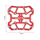 1 Pair Aluminum Alloy Bicycle Clipless Pedal Platform Adapters For Bike Pedals  Mountain Road Bike Accessories Universal Clipless  Alloy Platform Adapters Cleats Pedal