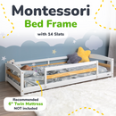 Twin Montessori Floor Bed with Safety Guardrails by Ocodile.com