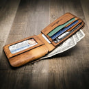 Badge Bifold Wallet by Bull Sheath Leather