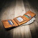 Badge Trifold Wallet by Bull Sheath Leather