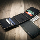 Badge Trifold Wallet - Black