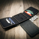 Badge Trifold Wallet by Bull Sheath Leather