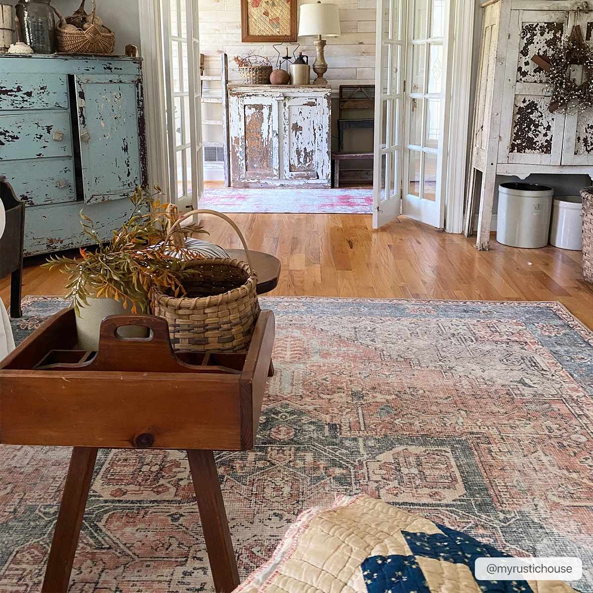 Rosman Distressed Washable Rug, photo 8 of 32