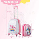 2 Pieces Kids Luggage Set 12 Inch Backpack and 16 Inch Kid Carry on Suitcase with Wheels by LJGDeals