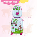 2 Pieces ABS Kids Suitcase Backpack Luggage Set by LJGDeals