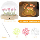 GobekUsa 10/20Pcs Tulip Night Light Battery Operated Tulip Flower Table Lamp DIY Simulation Tulip LED Nightlight Handmade Bedside Light