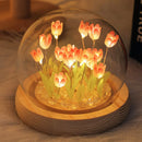 GobekUsa 10/20Pcs Tulip Night Light Battery Operated Tulip Flower Table Lamp DIY Simulation Tulip LED Nightlight Handmade Bedside Light