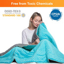 10 Lbs 48'' x 72'' Weighted Blanket for Kids with Removable Cover by Hazli Collection