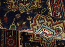 10 feet runner Hand knotted Mustard, Blue and Brown Traditional wool area rug by The Rug Decor