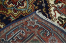 10 feet runner Hand knotted Mustard, Blue and Brown Traditional wool area rug by The Rug Decor