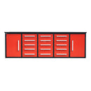 10ft Workbench Storage Cabinet with 15 Drawers & 2 Cabinets