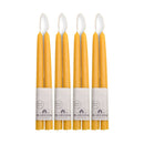 Hand-Dipped Beeswax Taper Candles - Bulk 4-Pair Bundle by Bluecorn Candles