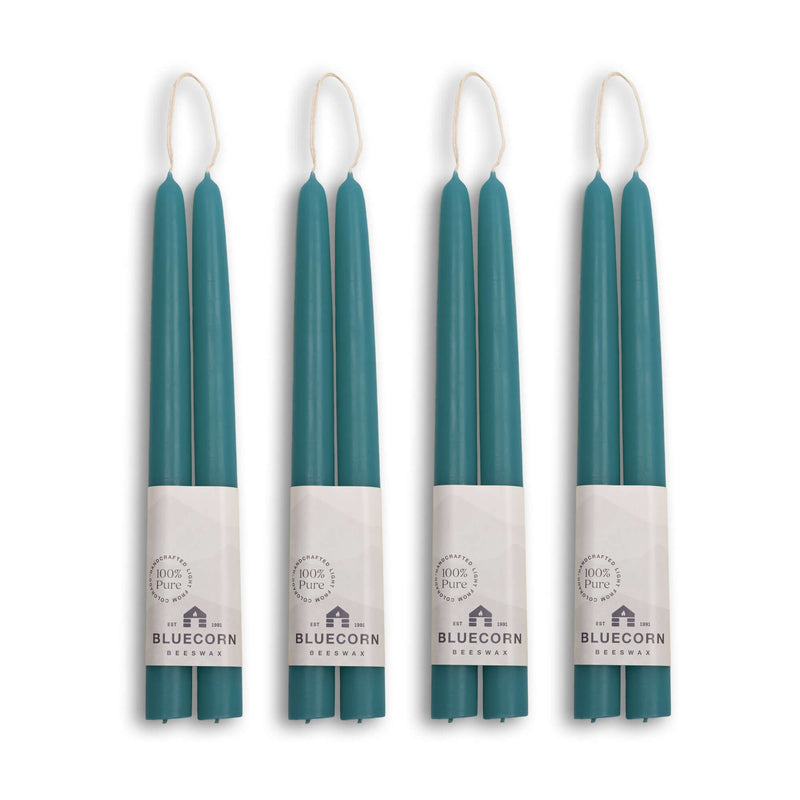 Hand-Dipped Beeswax Taper Candles - Bulk 4-Pair Bundle