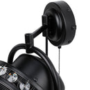 10" Modern Black Small Ceiling Fan with Pull Chain