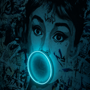 Audrey Hepburn Bubble Gum LED Painting