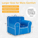 Upholstered Kids Sofa with Velvet Fabric and High-Quality Sponge by LJGDeals